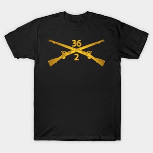 2nd Bn - 36th Infantry Regiment Branch wo Txt T-Shirt
